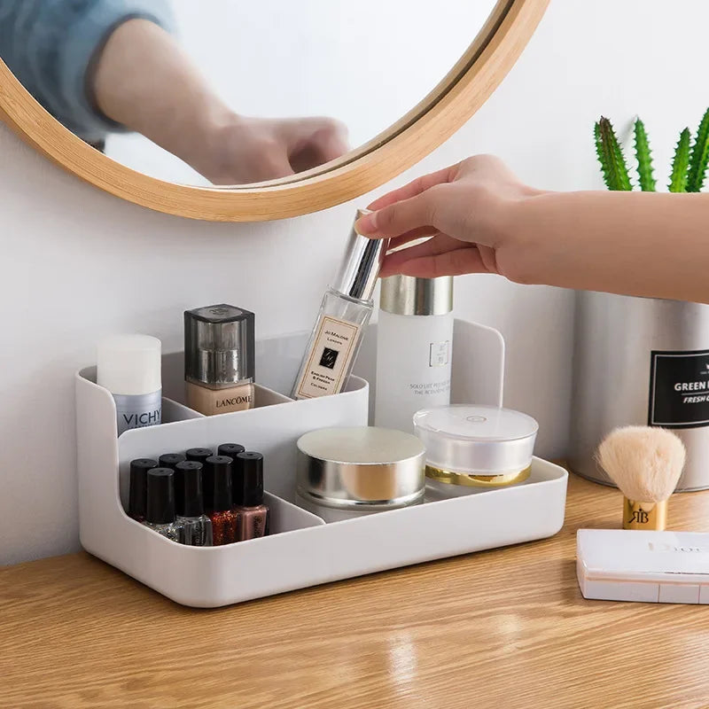 Makeup Organizer Bathroom Storage Box Cosmetic Organiser Office Desktop Make Up Jewelry Storage Box Sundries Container