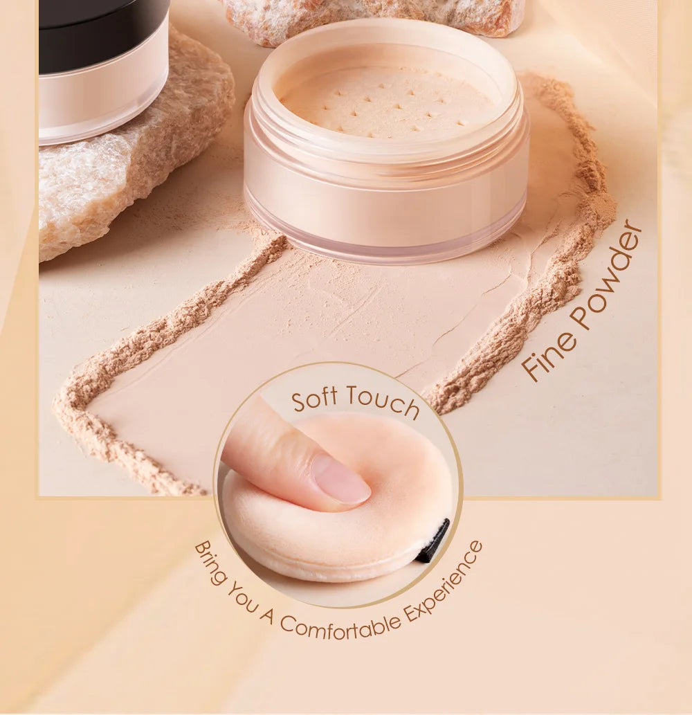 FOCALLURE 9 Colors Face Makeup Brighten Oil Control Long lasting Loose Powder Waterproof Mineral Make Up Setting Powder