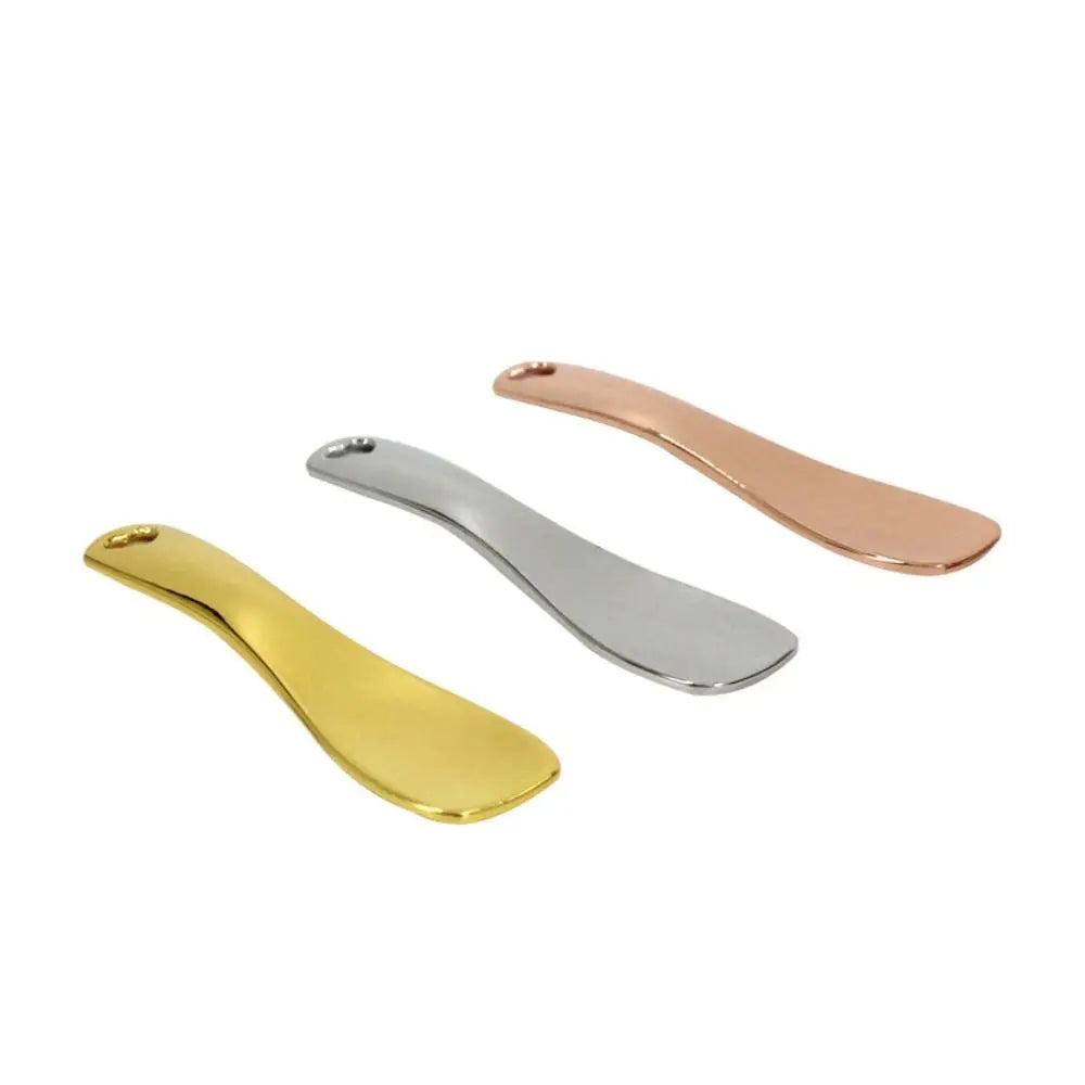 Metal Face Cosmetic Spatula Makeup Tools Cosmetic Dispensing Spoon Cosmetic Spoons Beauty Tools Makeup Mask Cream Spoon