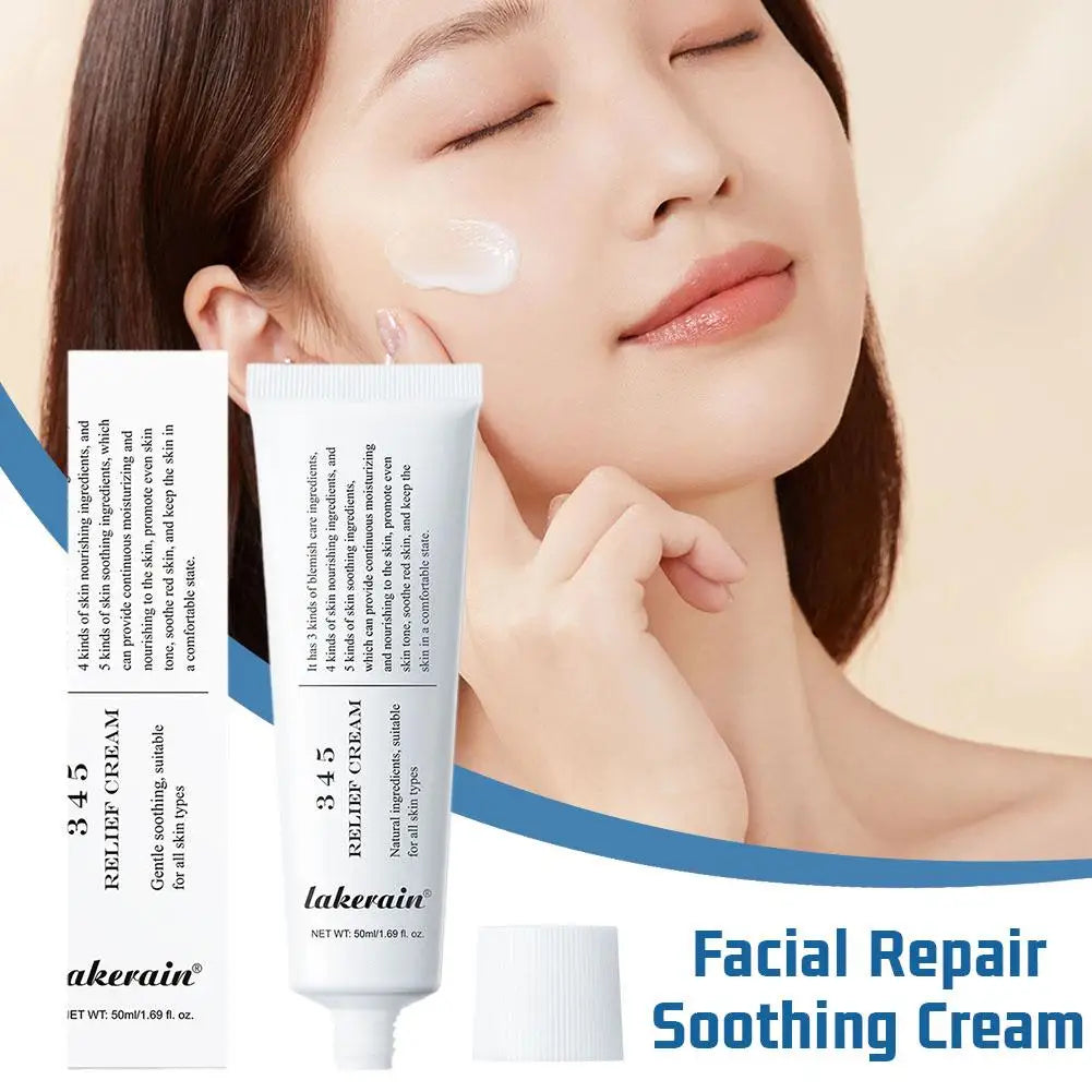 345 Soothing Cream Facial Repair To Improve Skin Defects Provide Soothing Care Face Lifting Beauty Moisturizer Soothing Cream