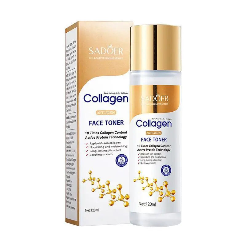 Collagen Skin Care Product Set Cleansing Rejuvenating Facial Cleanser Essence Liquid Face Cream Moisturizing Female Cosmetics