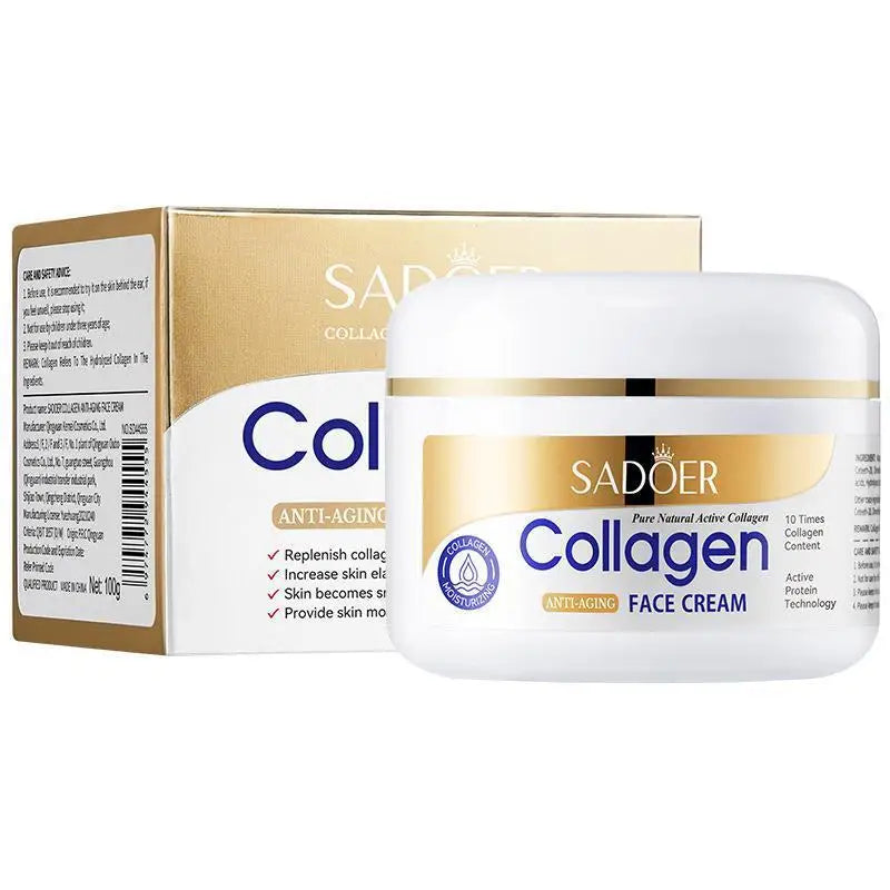 Collagen Skin Care Product Set Cleansing Rejuvenating Facial Cleanser Essence Liquid Face Cream Moisturizing Female Cosmetics