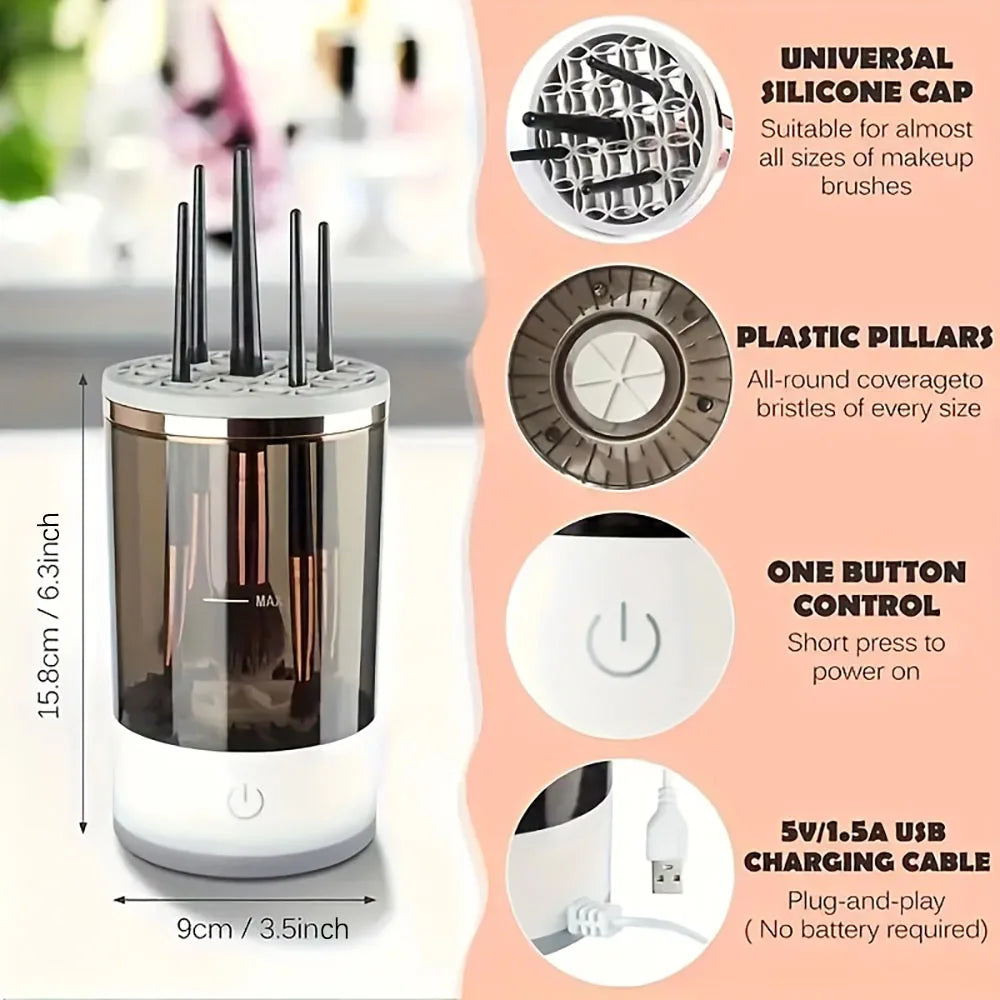 Makeup brush cleaner, a gift for important holidays, a must-have efficient cleaning and beauty tool for lazy people