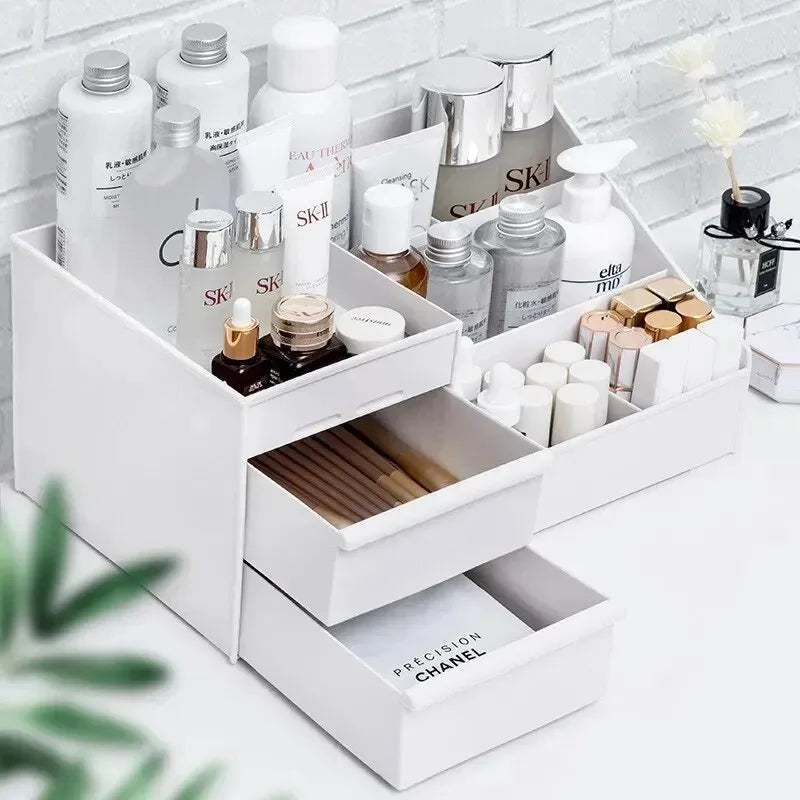 Drawer Cosmetics Storage Box Dormitory Desk Skin Care Products Desktop Dresser Lipstick Shelf Jewelry Box