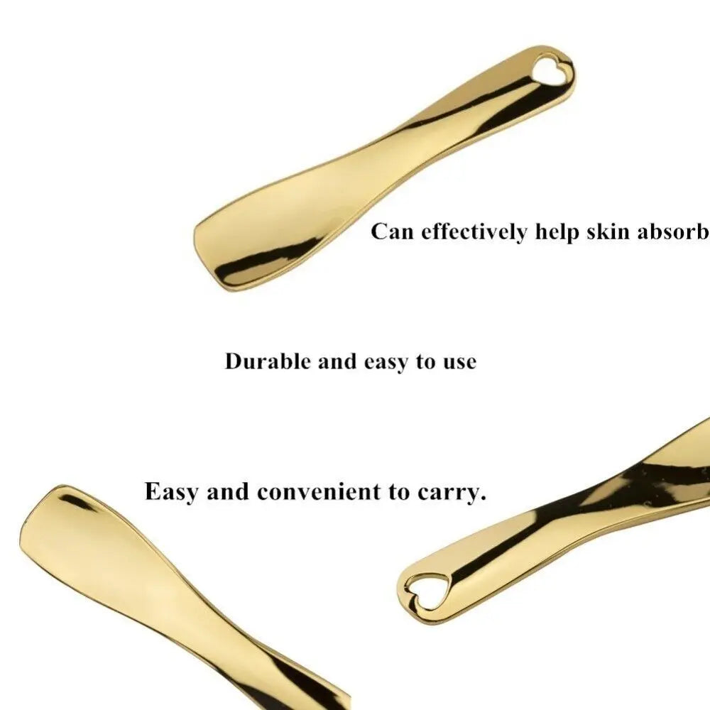 Metal Face Cosmetic Spatula Makeup Tools Cosmetic Dispensing Spoon Cosmetic Spoons Beauty Tools Makeup Mask Cream Spoon