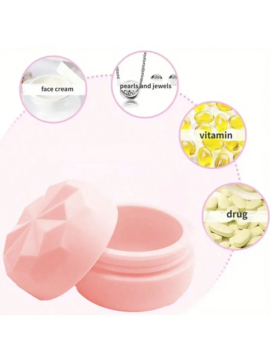20ml Silicone Lotion Cream Box Bottle Cosmetic Face Eye Cream Macaron Storage Box Lotion Organiser Travel Portable Empty Box