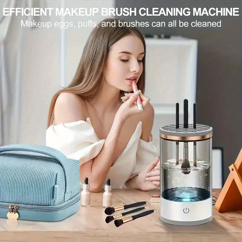 Makeup brush cleaner, a gift for important holidays, a must-have efficient cleaning and beauty tool for lazy people