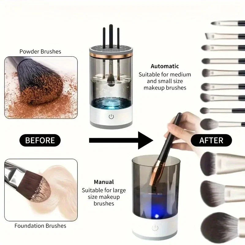 Makeup brush cleaner, a gift for important holidays, a must-have efficient cleaning and beauty tool for lazy people