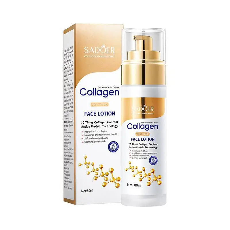 Collagen Skin Care Product Set Cleansing Rejuvenating Facial Cleanser Essence Liquid Face Cream Moisturizing Female Cosmetics