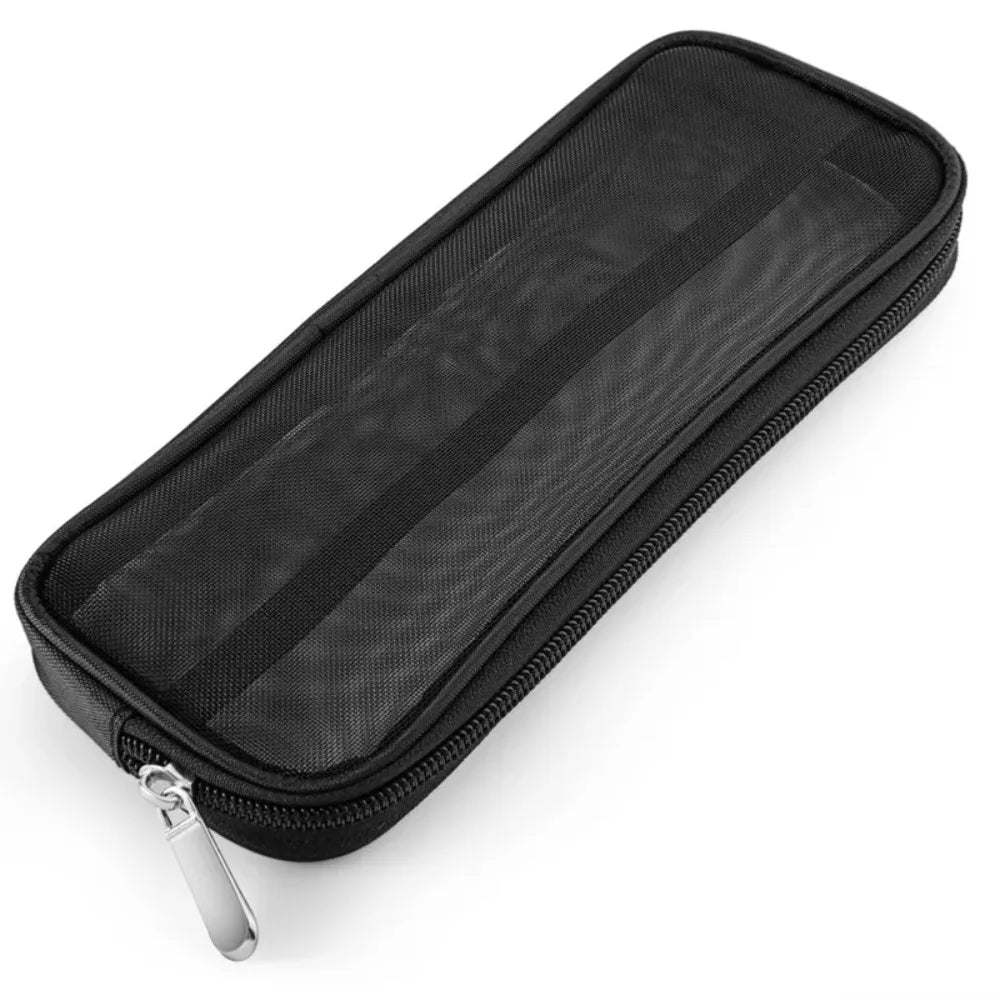 Makeup Brush Travel Bag Portable and Simple Makeup Storage Bag Mesh Design Large Capacity High-capacity Portable Makeup Pouch