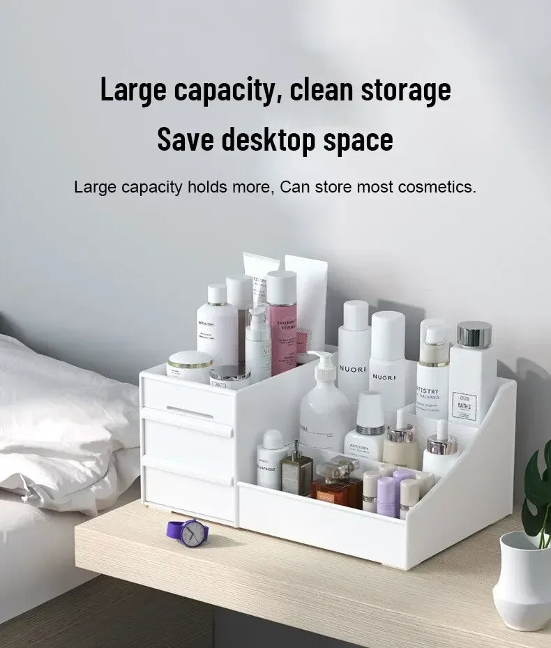 Drawer Cosmetics Storage Box Dormitory Desk Skin Care Products Desktop Dresser Lipstick Shelf Jewelry Box