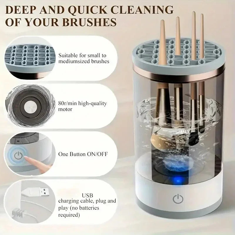 Makeup brush cleaner, a gift for important holidays, a must-have efficient cleaning and beauty tool for lazy people