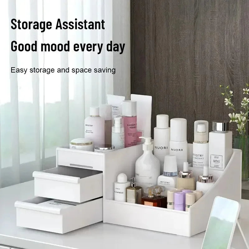 Drawer Cosmetics Storage Box Dormitory Desk Skin Care Products Desktop Dresser Lipstick Shelf Jewelry Box
