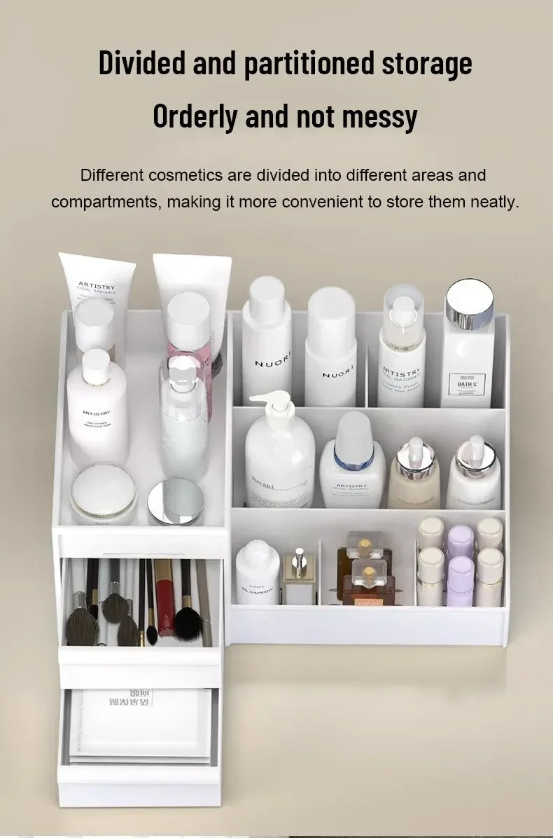 Drawer Cosmetics Storage Box Dormitory Desk Skin Care Products Desktop Dresser Lipstick Shelf Jewelry Box