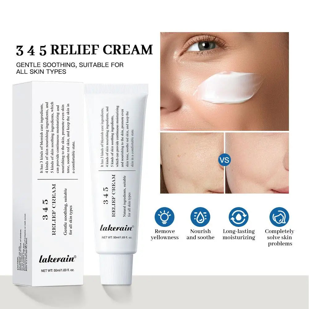 345 Soothing Cream Facial Repair To Improve Skin Defects Provide Soothing Care Face Lifting Beauty Moisturizer Soothing Cream